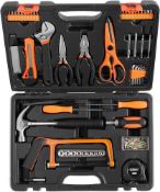 112pc Household Tool Set Home Repair/Maintenance Kit Robust Carry Case - ER38
