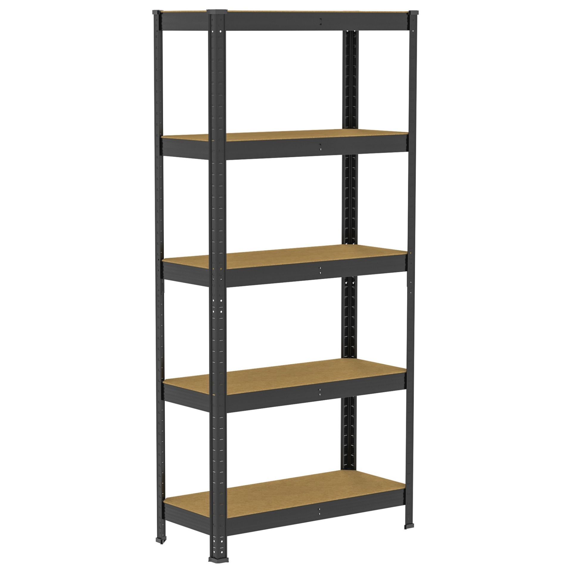 Home Vida 5 Tier Black Garage Shelf - ER38