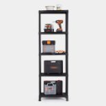 5 Tier Black Shelving Unit - ER38