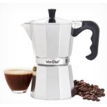 6 Cup 300ml Stainless Steel Espresso Coffee Maker - ER38