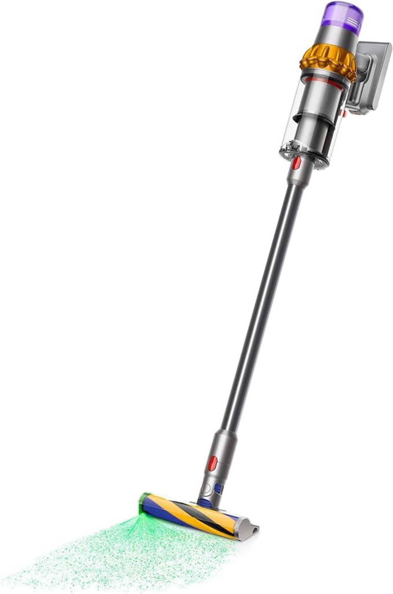 Dyson V15 Detect Cordless Vacuum Cleaner, Yellow/Nickel. - EBR. RRP £625.00. Intelligently adapts