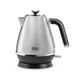 Delonghi Distinta X Silver Stainless Steel Kettle. - EBR1. Great ease of use thanks to the water