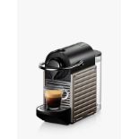 Nespresso Krups Pixie XN304T40 Coffee Machine, Titanium. - EBR1. RRP £229.99. Created for those with