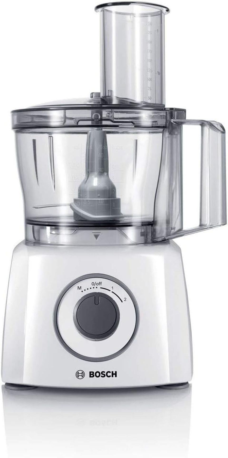 Bosch MultiTalent 3 MCM3100WGB Compact 700 W Food Processor - White. - EBR1. DURABLE AND POWERFUL