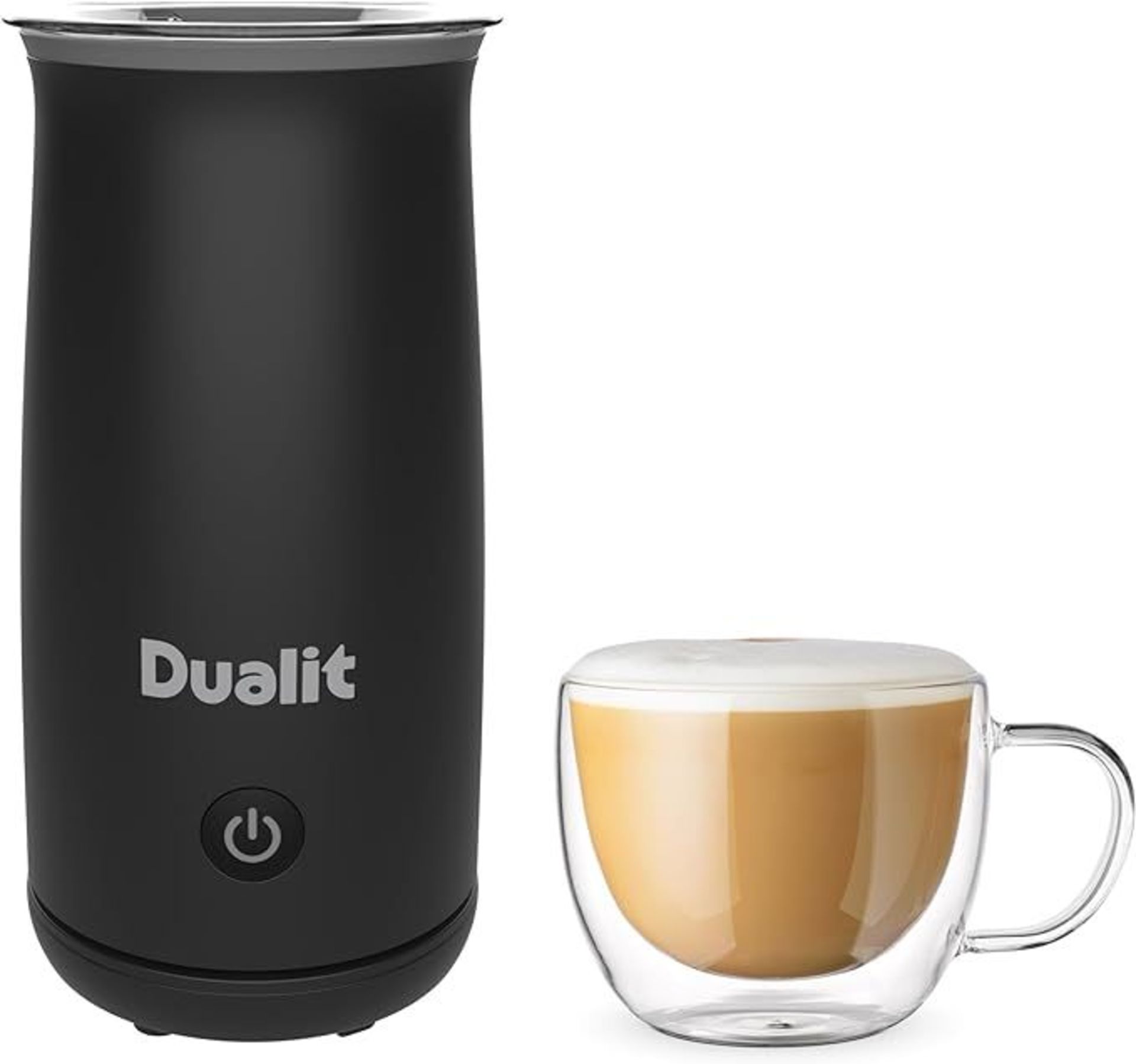 Dualit Handheld Milk Frother - 340ml Capacity - Ideal for Flat Whites, hot Chocolates, cappuccinos