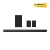 LG SN11RG Soundbar Surround Set- EBR. RRP £609.00. 1, 4. 1, and 7. 1 channel sound and hear your
