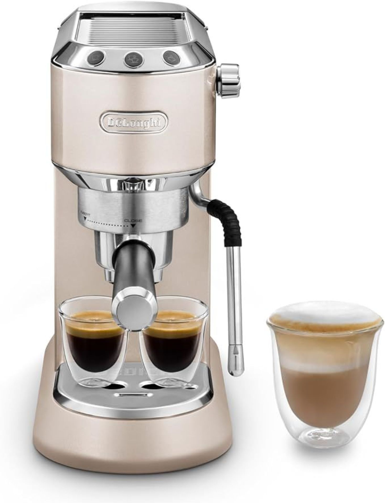 De'Longhi Dedica Arte EC885.?BG, Traditional Barista Pump Espresso Machine, Manual Coffee Machine,
