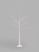 John Lewis Pre-Lit Birch Twig Tree, Pure White, 6ft. - EBR3.