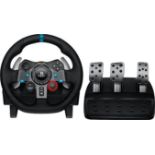 Logitech G29 Driving Force Racing Wheel and Floor Pedals, Real Force Feedback, Stainless Steel