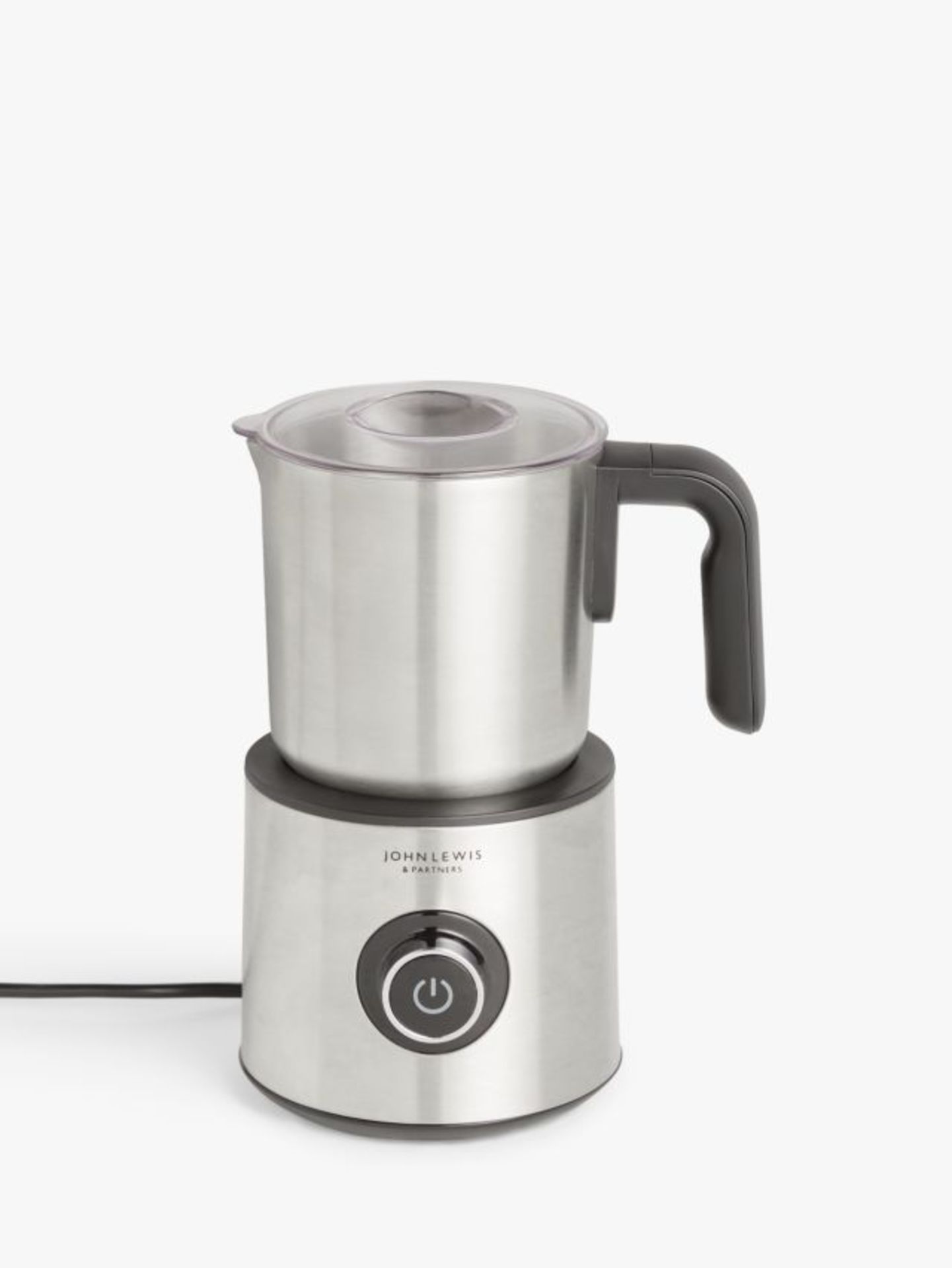 John Lewis Milk Frother, Black/Silver. - EBR1.