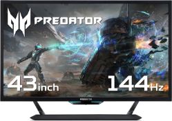 ACER Predator CG437KP 42.5 Inch 4k 144hz Gaming Monitor. RRP £639.99. (R6R). HOME CINEMA EXPERIENCE: