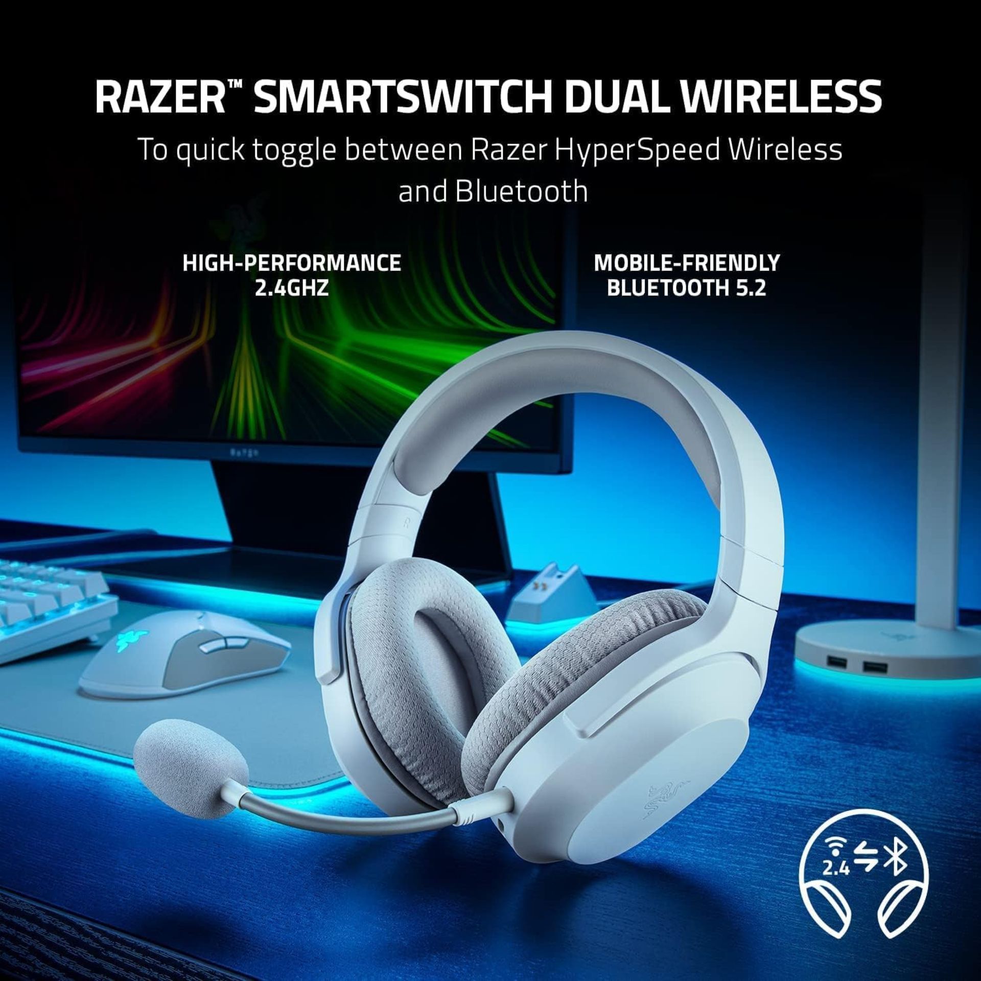 BRAND NEW FACTORY SEALED RAZER Barracuda X Mercury Edition Wireless Multi-platform Gaming and Mobile - Image 2 of 6
