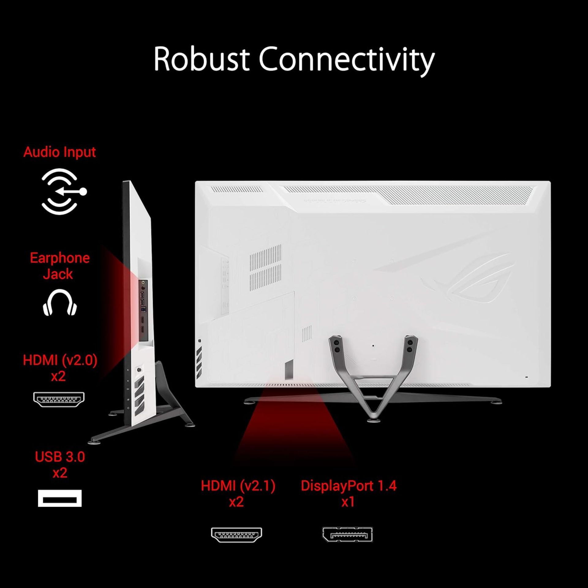ASUS ROG STRIX XG43UQ 43 Inch 4k 144hz Gaming Monitor. RRP £1189.99. (R6R). ROG Strix XG43UQ is - Image 7 of 8