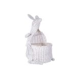 Rattan Kangaroo Basket White KAPITI RRP £200 - ER23