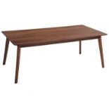 Dining Table 200 x 100 cm Dark Wood MADOX RRP £500 - ER20