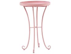 Garden Side Table Pink CAVINIA RRP £50 - ER20