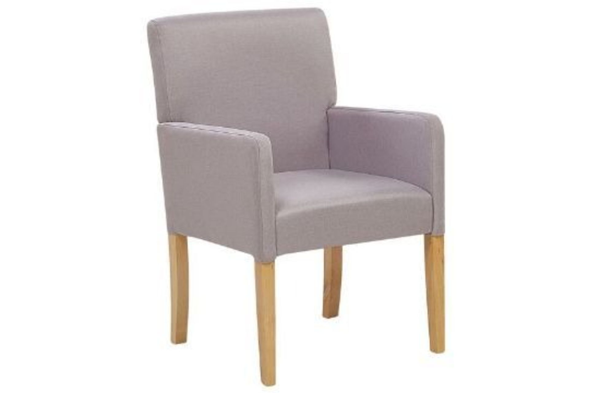 Rockefeller Fabric Dining Chair Light Grey. - ER23. RRP £189.99