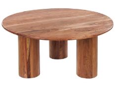 Acacia Wood Coffee Table Light COLINA RRP £500 - ER20