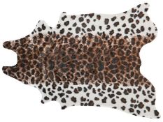Faux Cowhide Area Rug with Spots 130 x 170 cm Brown and White BOGONG RRP £100 - ER20