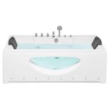Whirlpool Bath with LED 1700 x 800 mm White HAWES RRP £2000 - ER20