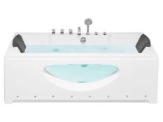 Whirlpool Bath with LED 1700 x 800 mm White HAWES RRP £2000 - ER20