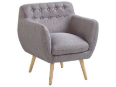 Armchair Grey MELBY RRP £200 *design may vary* - ER20