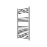 FLOMASTA FLAT Towel Rail Warmer Radiator Chrome (H)1000mm x (W)500mm-1020BTU - ER45