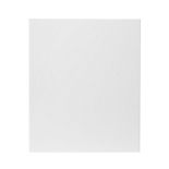 GoodHome Stevia Gloss white slab Highline Cabinet door (W)600mm (H)715mm (T)18mm - ER45