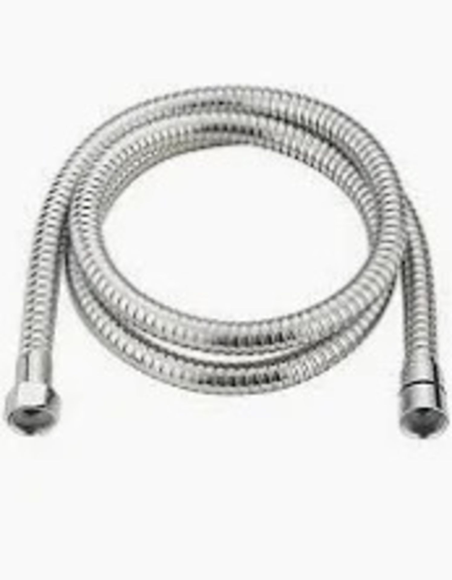 SWIRL BATHROOM MIXER TAP HOSE POLISHED STAINLESS STEEL 10MM X 1.5M -ER41