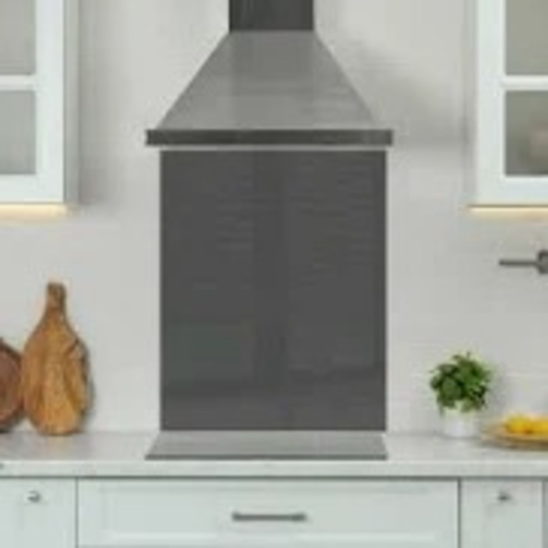 PREMUIM 60CM X 75CM 6MM GLASS GREY KITCHEN SPLASH - ER 41