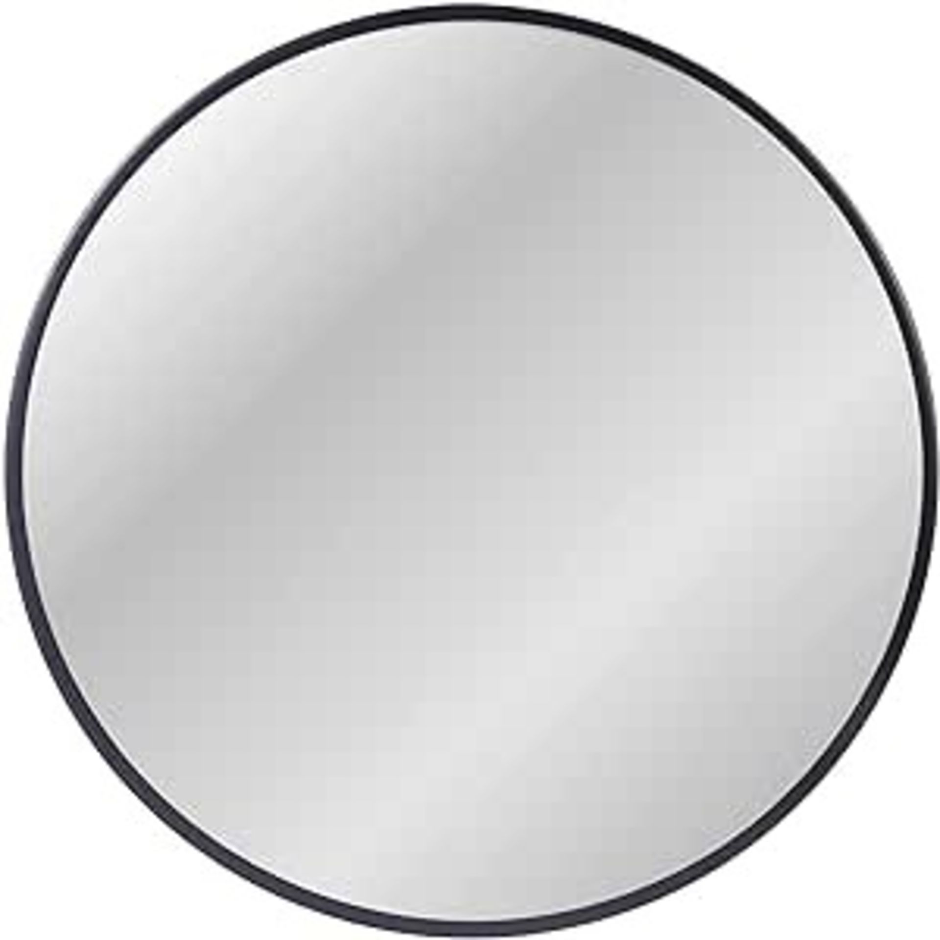 ZENIDA Round Mirror for Wall, 60x60 cm Metal Framed Circle Mirror - ER45