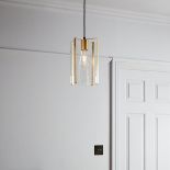 GoodHome Saiphi Gold Effect Pendant Ceiling Light, (Dia)185mm - ER40