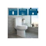 Close Coupled Rimless Toilet Ceramic Pan. -ER45