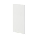 GoodHome Stevia & Garcinia Gloss white slab Standard Base End support panel (H)870mm (W)590mm -