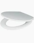 SOFT-CLOSE WITH QUICK-RELEASE TOILET SEAT DURAPLAST WHITE -ER41