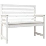 Garden Bench 130x64x12.5cm Solid Wood Pine - ER45