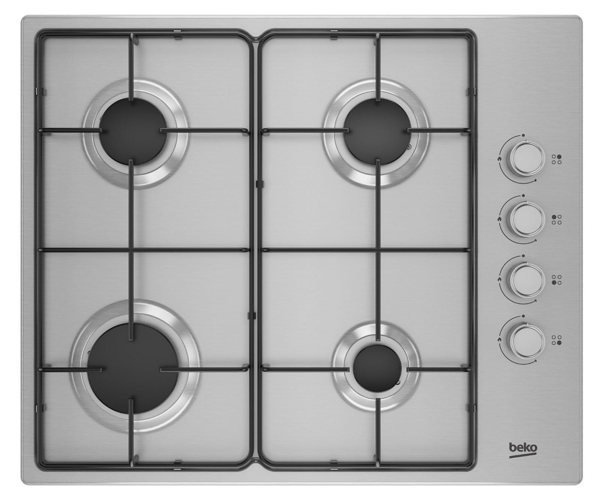 Beko Gas Hob - Stainless Steel - ER40