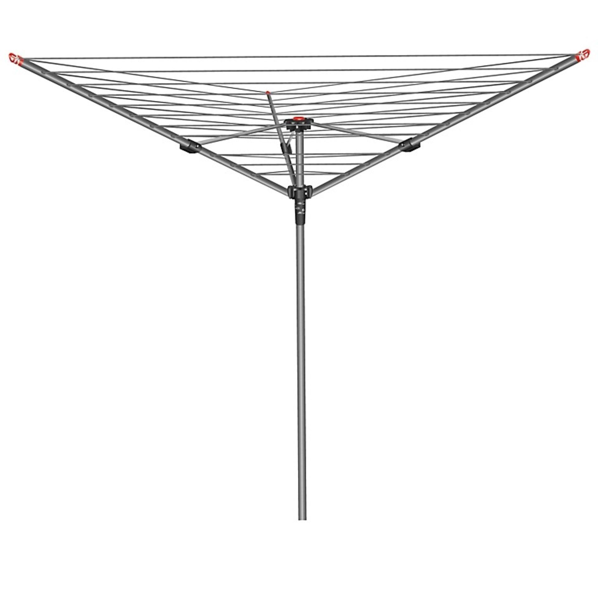 Vileda Turning Circle 2.43m Grey Steel 3 Arm Rotary airer, 40m - ER52