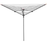 Vileda Turning Circle 2.43m Grey Steel 3 Arm Rotary airer, 40m - ER52