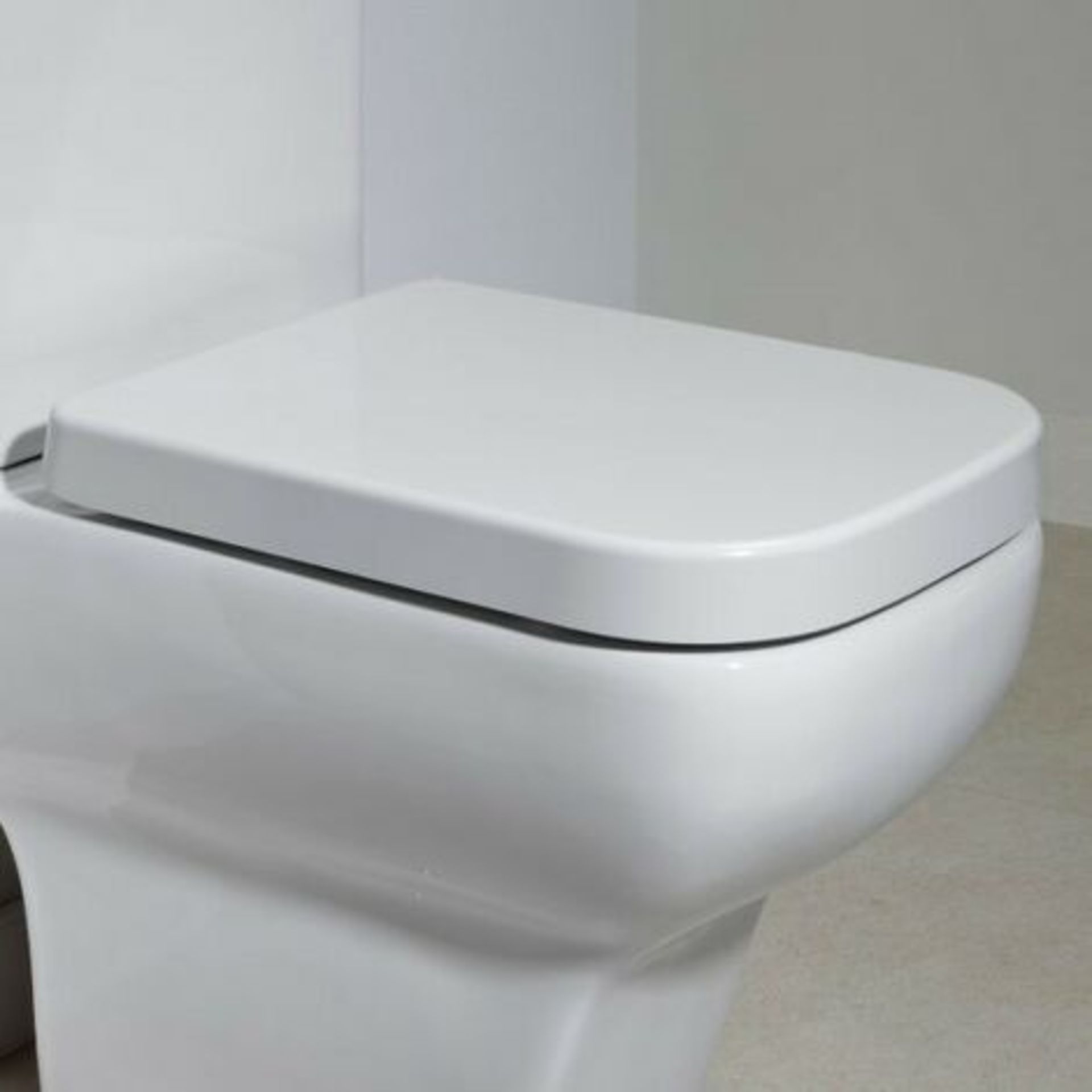 RAK Series 600 Soft Close WC Toilet Seat Square Wrap Over - ER45