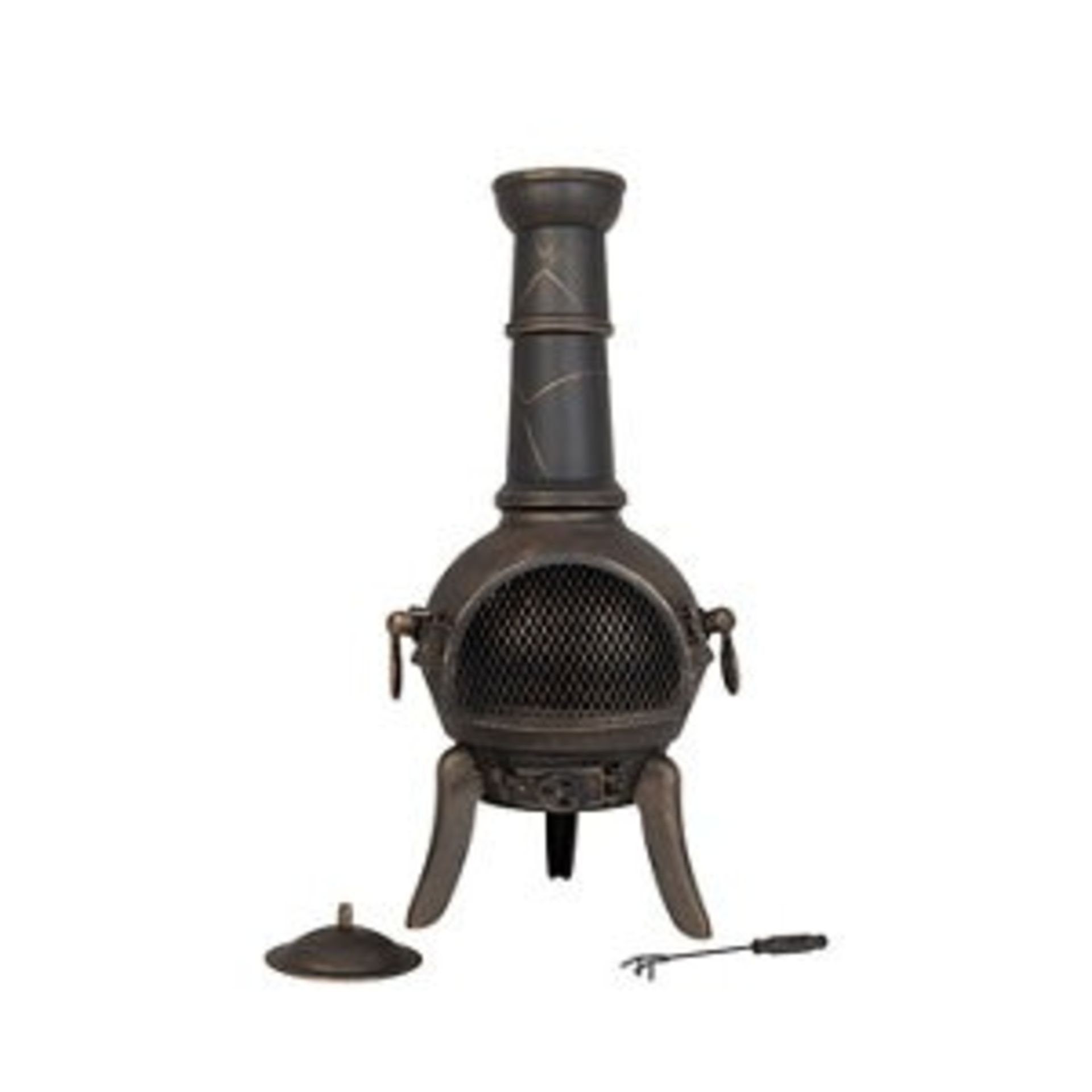 La Hacienda Cuba Cast Iron & Steel Chiminea - ER40