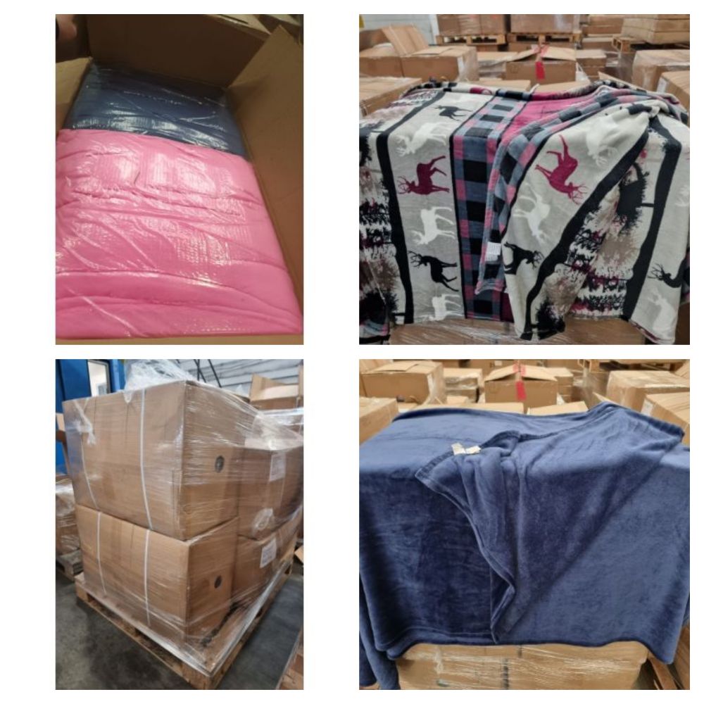 Pallet of Brand New & Packaged Luxury Throws/Blankets - Due to company liquidation - Over £250,000 RRP Value - Delivery Available!