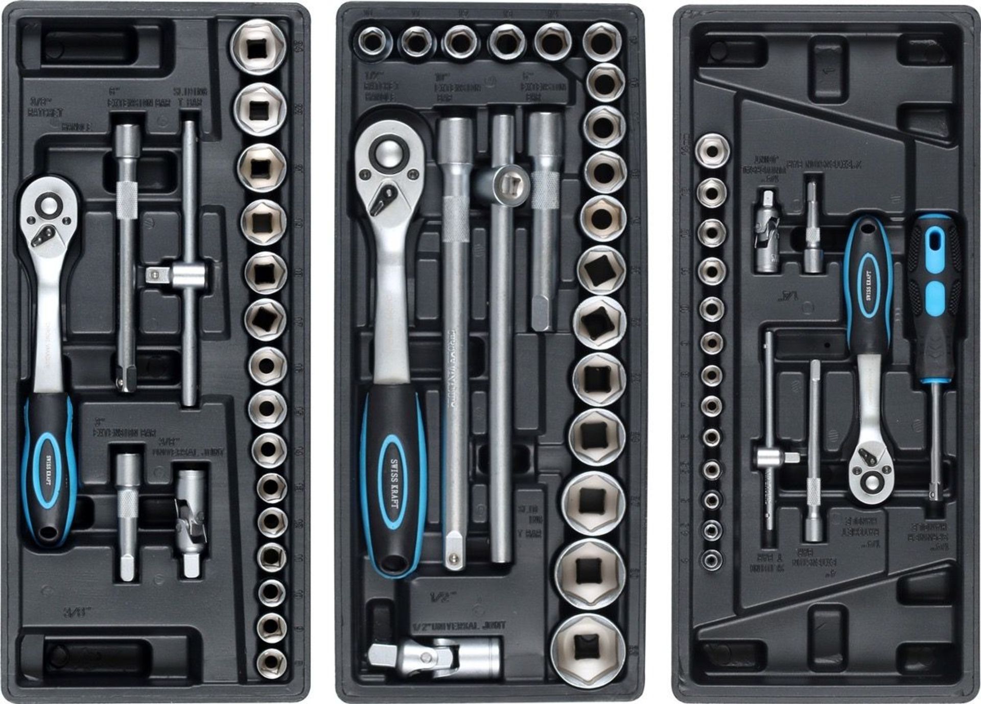 New & Boxed Swiss Kraft 136 Piece Professional Wheeled Lockable Tool Chest. RRP £1495. 6 Drawers - Bild 5 aus 6