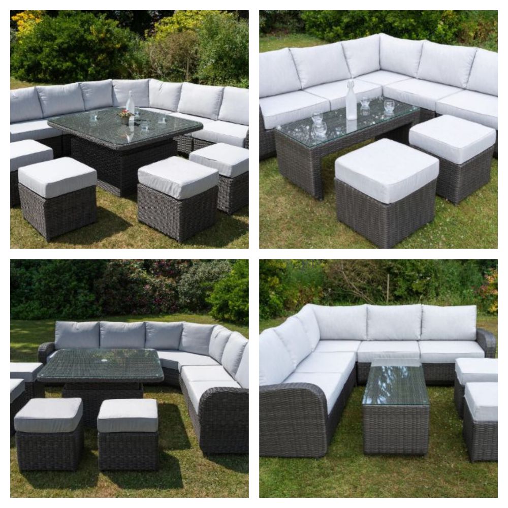 BRAND NEW LUXURY PREMIUM RATTAN FURNITURE INCLUDING 10 SEAT CORNER SETS, ROUND DINING TABLE SETS AND MUCH MORE. DELIVERY AVAILABLE