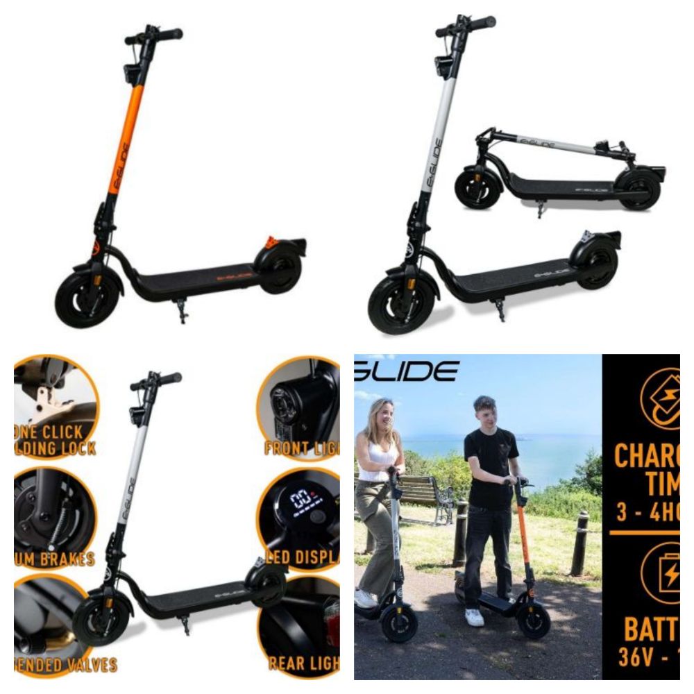 BRAND NEW E-GLIDE V2 ELECTRIC SCOOTERS IN TRADE AND SINGLE LOTS, VARIOUS COLOURS. DELIVERY AVAILABLE