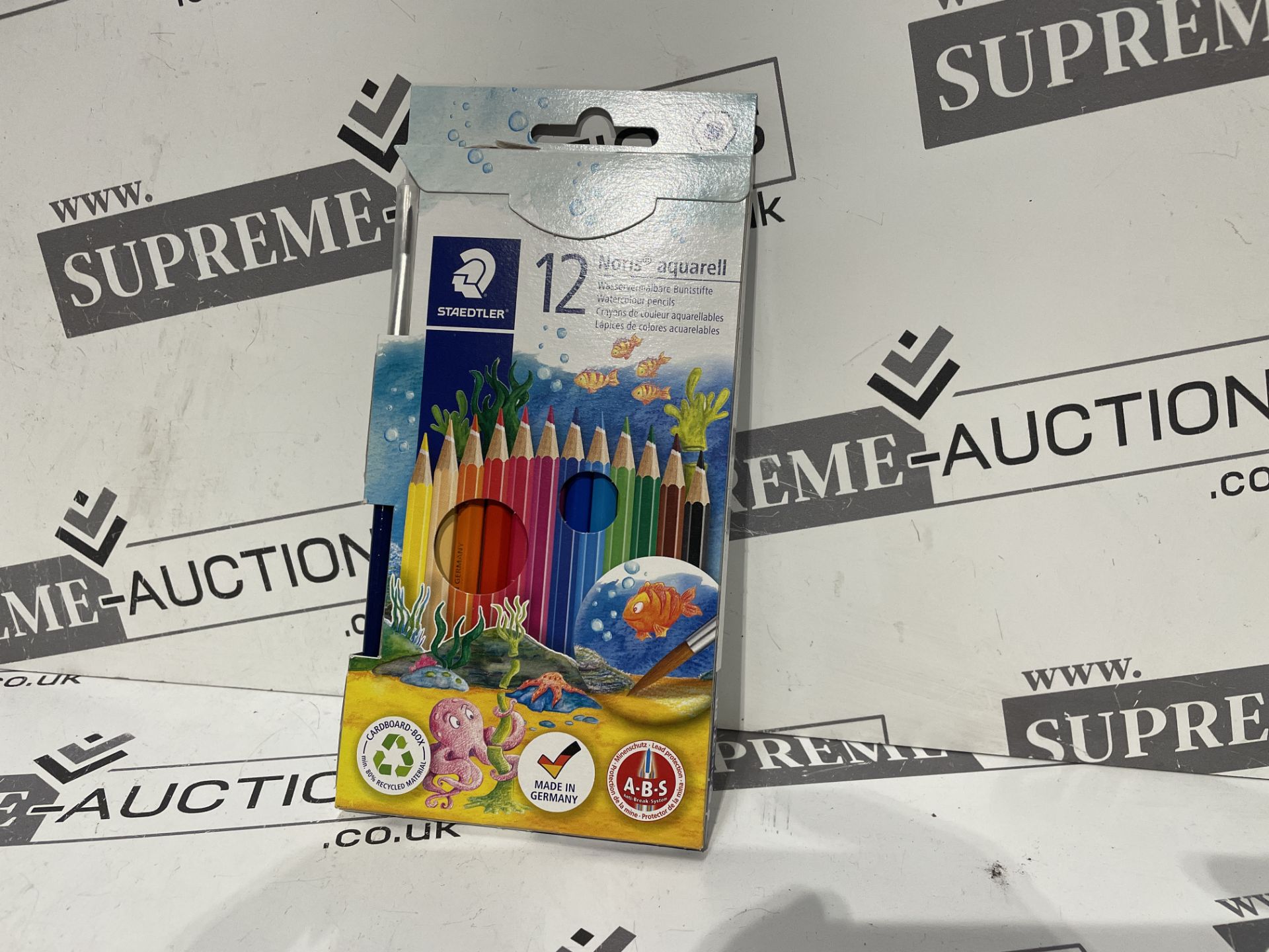 17 X BRAND NEW PACKS OF 12 STAEDTLER ASSORTED COLOURED AQUARELL PENCILS P5