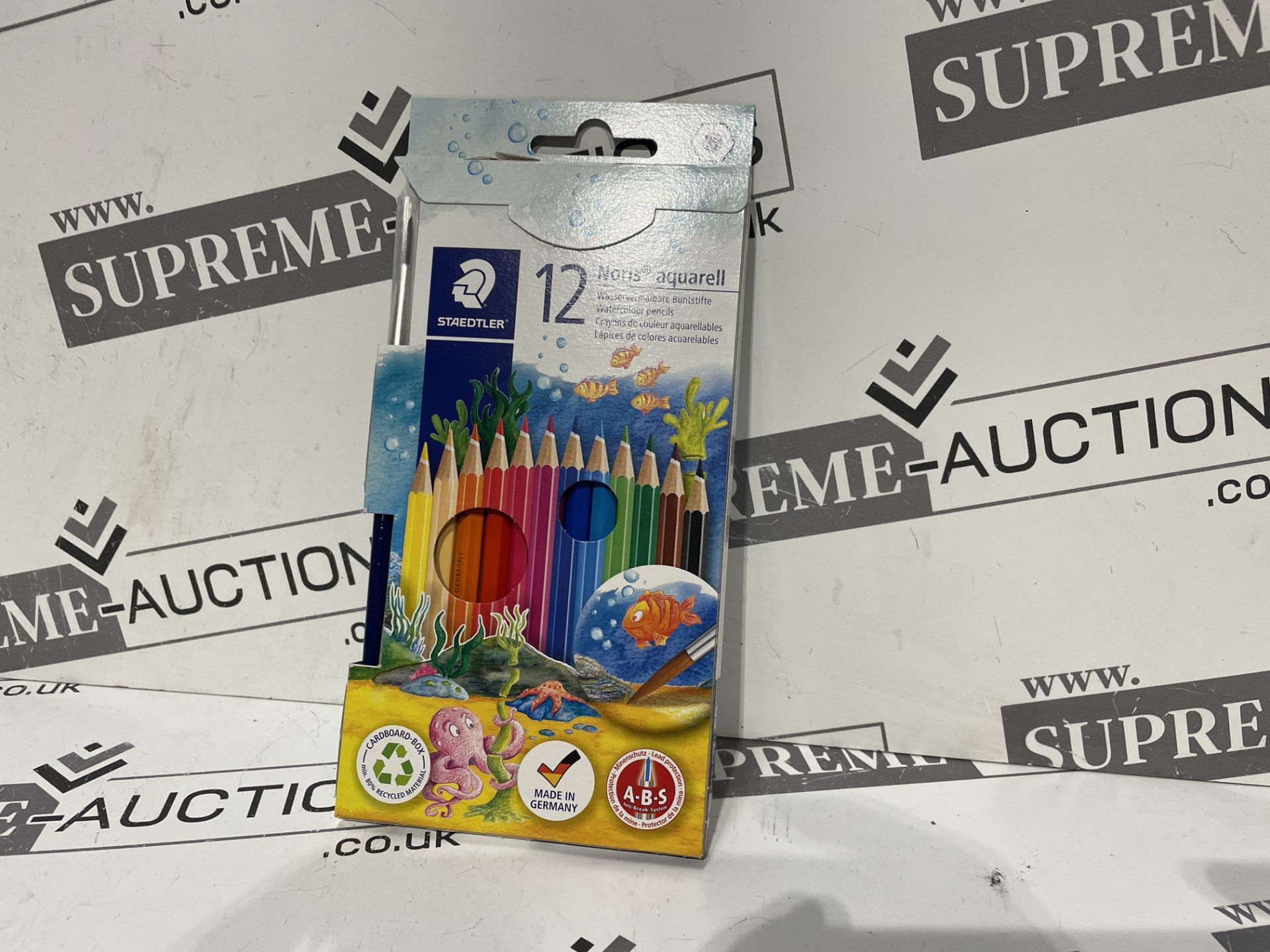 40 X BRAND NEW PACKS OF 12 STAEDTLER ASSORTED COLOURED AQUARELL PENCILS P5