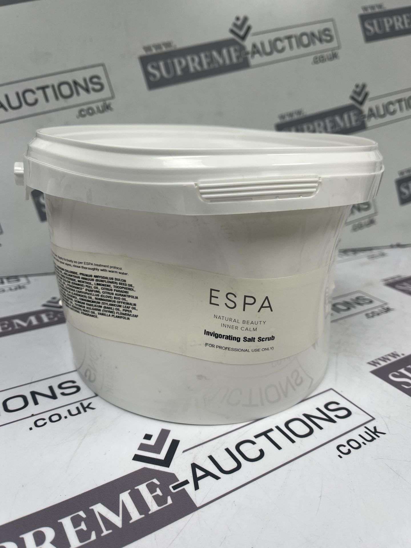 2x BRAND NEW ESPA (Professional) Invigorating Salt Scrub 2.5kg. RRP £108 EACH. (R12-16). A