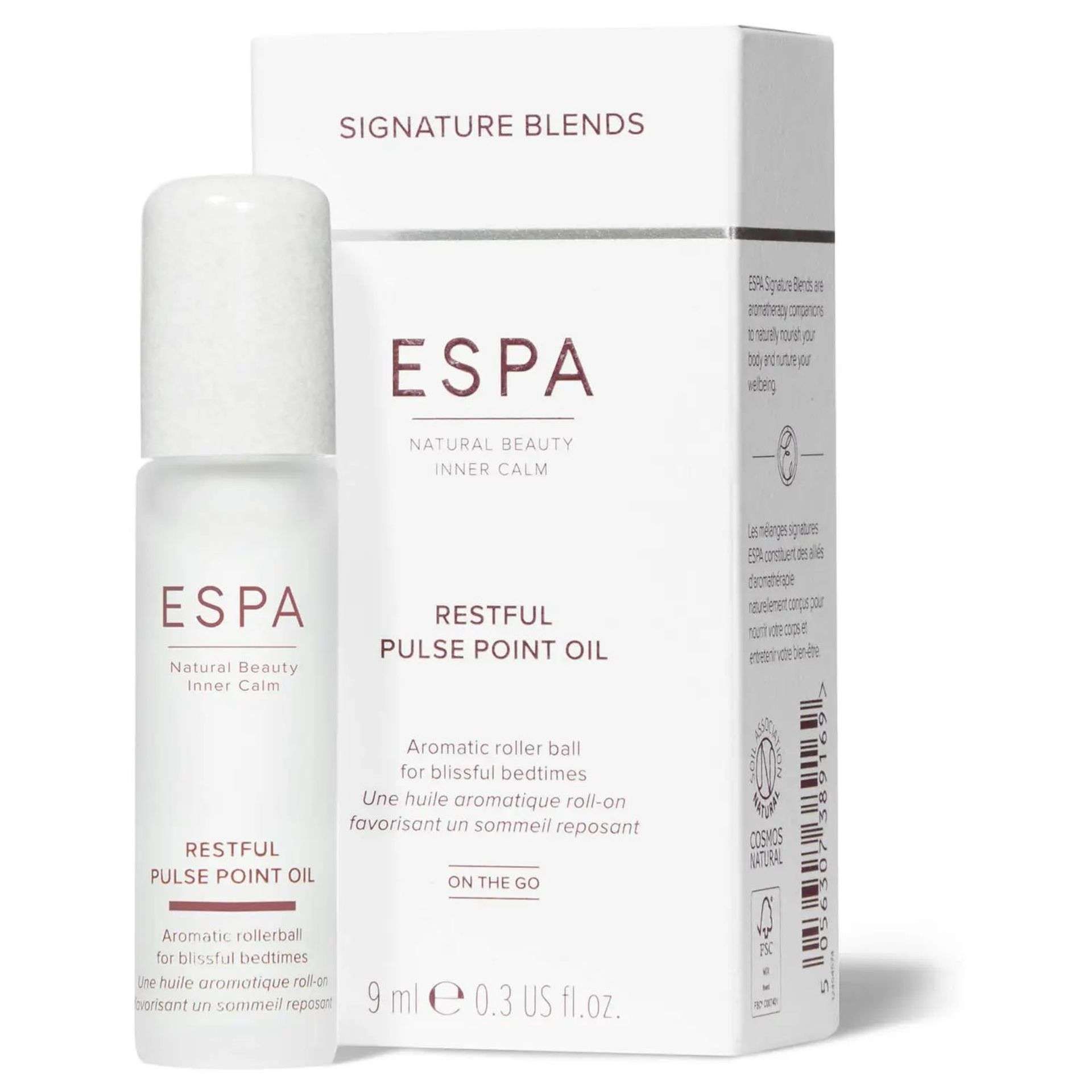 TRADE LOT TO CONTAIN 48x BRAND NEW ESPA Restful Pulse Point Oil 9ml. RRP £21 EACH. EBR4/R12-16. A