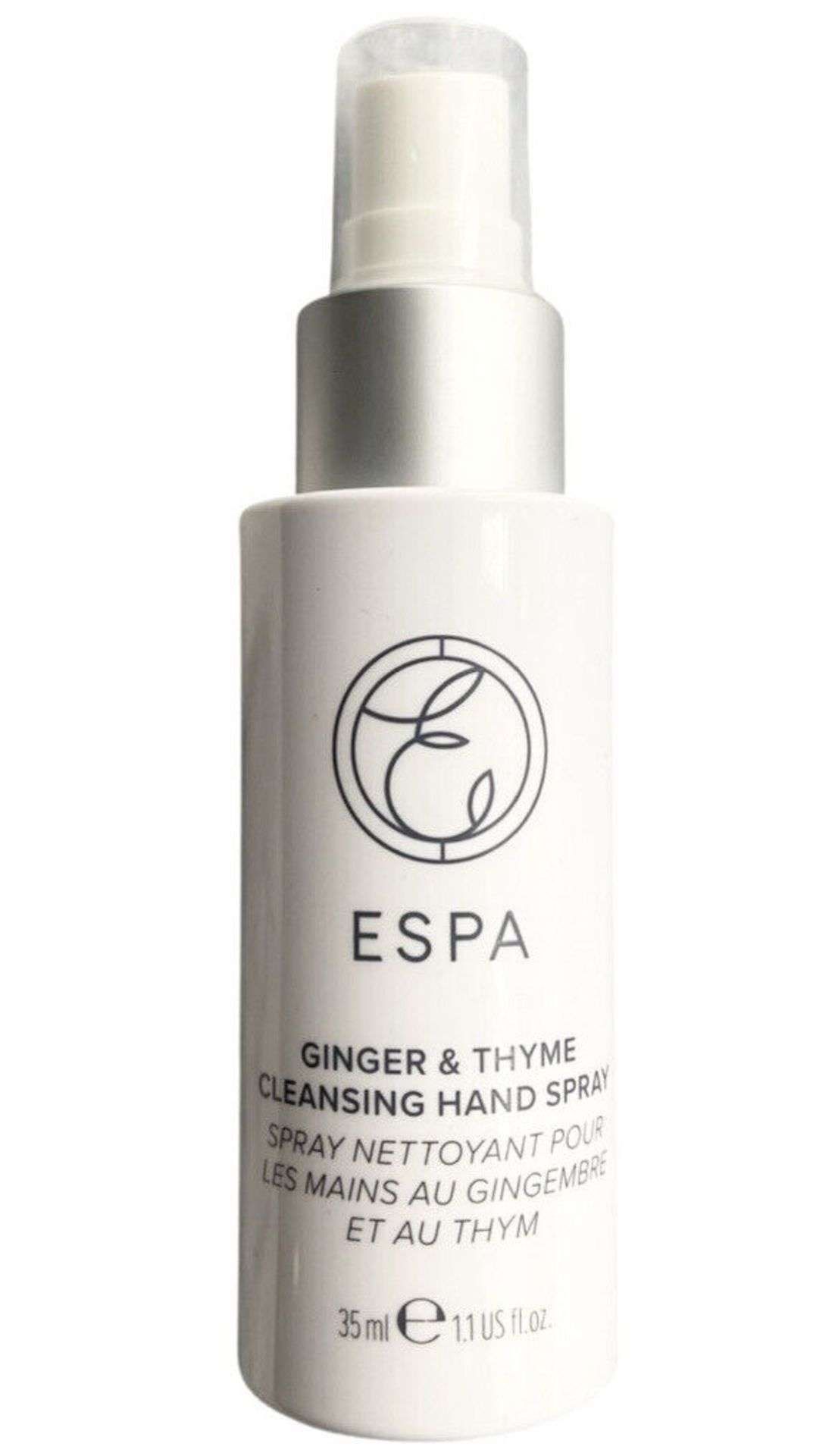 30x NEW ESPA Ginger & Thyme Cleansing Hand Spray 35ml. RRP £10 each. (R12-12). An alcohol-based